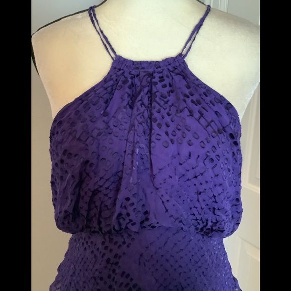Bcbg Purple Halter Blouse - Picture 3 of 7